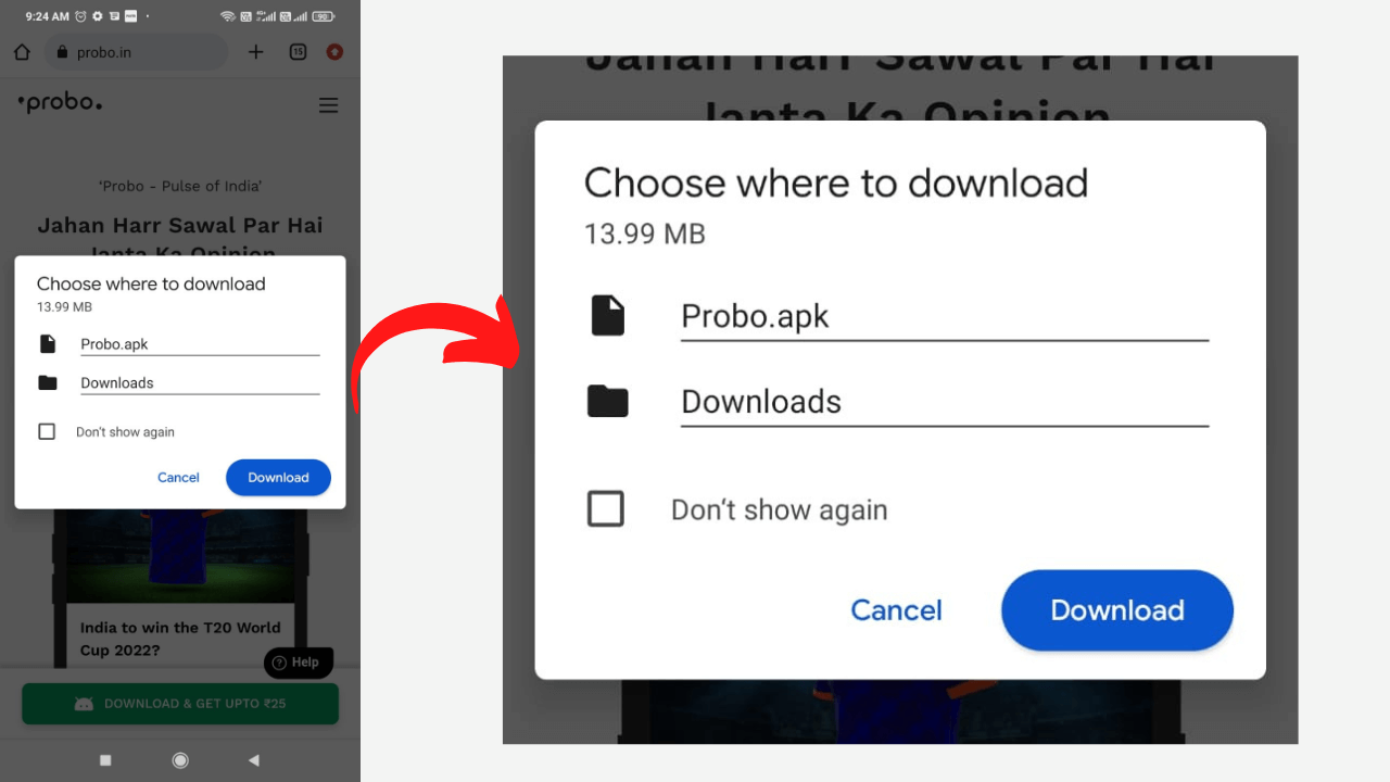 How to download probo app?