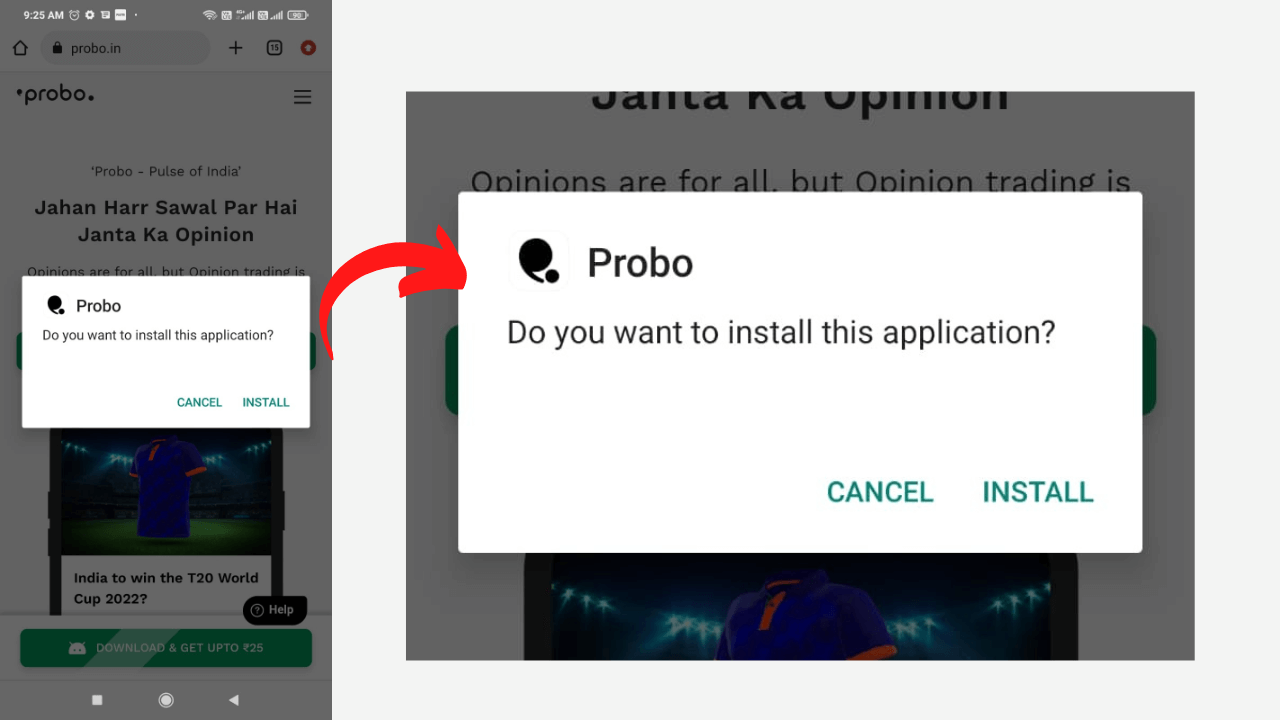 How to download probo app?