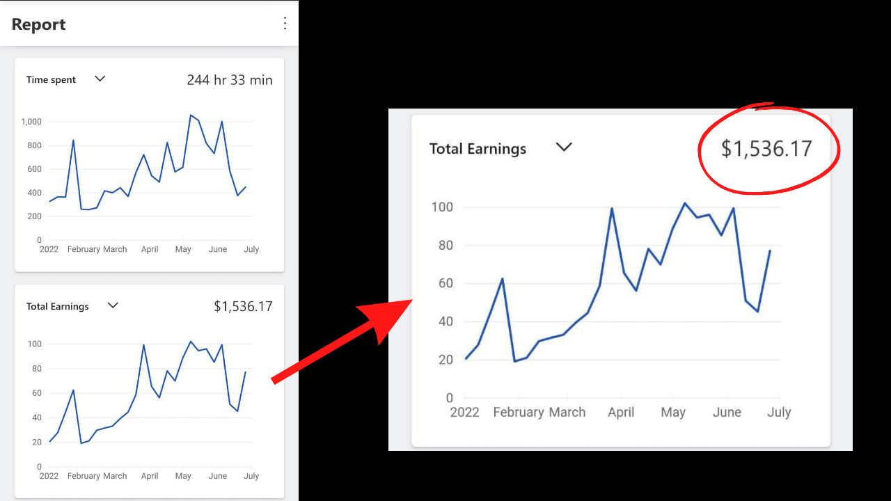 clickworker earning proof